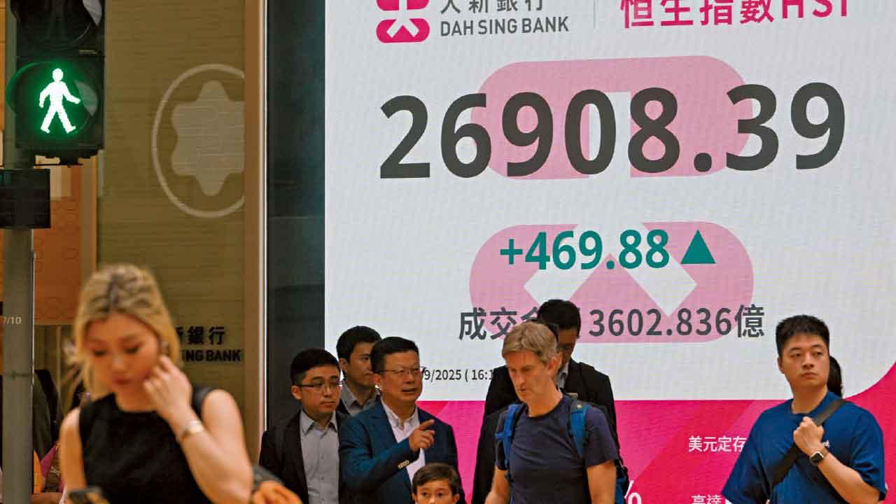 百度急漲15% 減息前夕炒科技股 港股闖二萬七