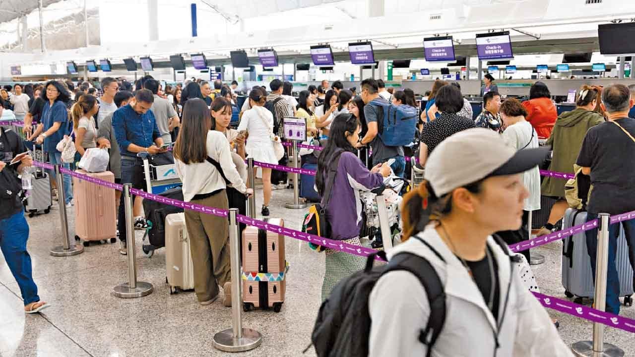 機場颱風期間維持運作 航空公司大量航班取消