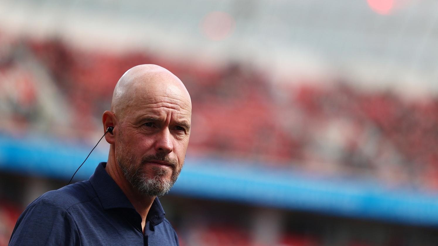 被解僱的滕哈格。(路透社)