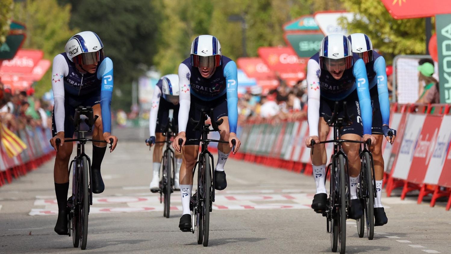 以色列車隊出戰環西班牙單車賽。(路透社)