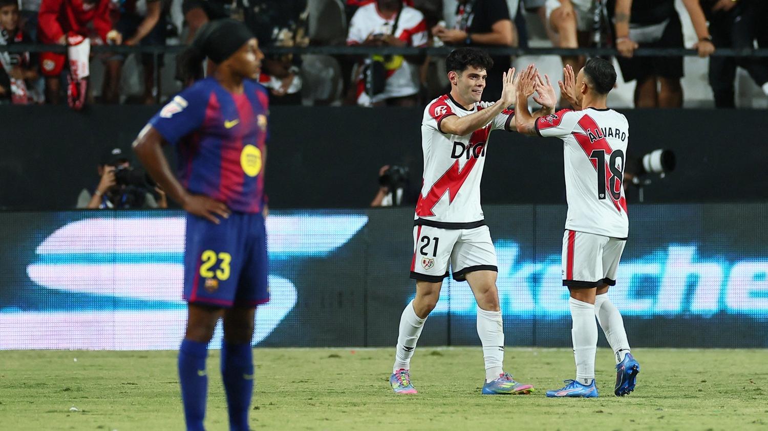 華歷簡奴迫和巴塞隆拿1:1。(路透社)