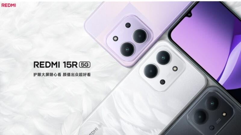 REDMI 15R 5G低調發表　輕薄機身藏6000mAh巨電量+120Hz流暢大屏