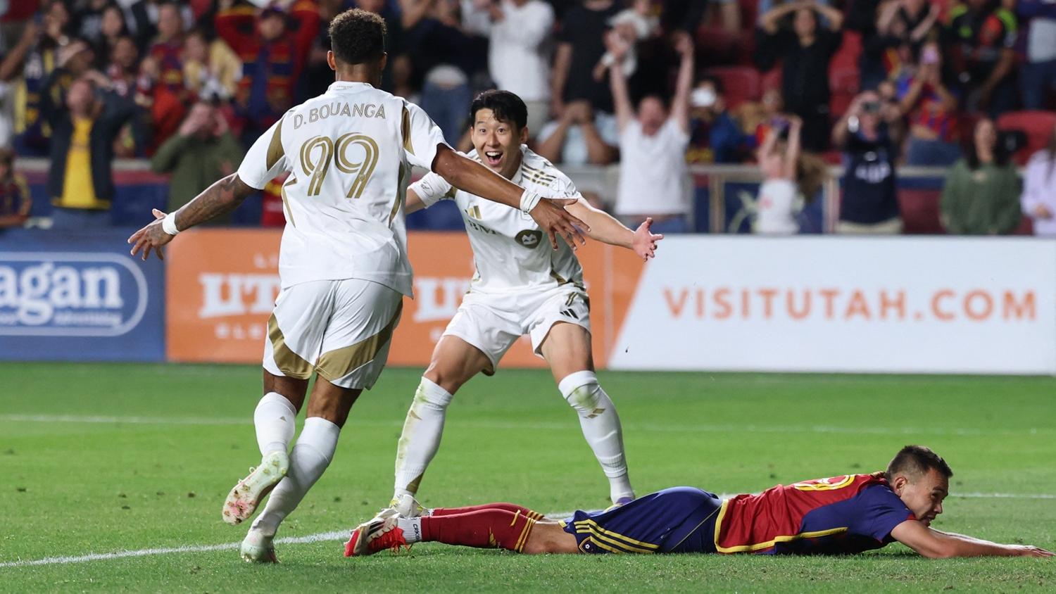 孫興民在美職聯首次帽子戲法，協助FC洛衫磯4:1贏皇家鹽湖城。(路透社)