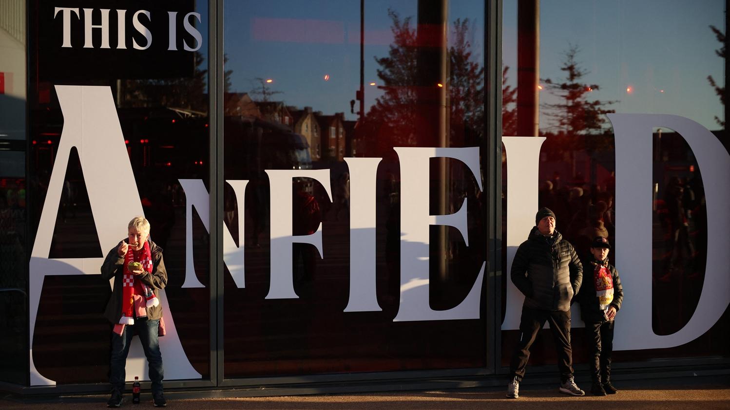 利物浦晏菲路球場。(路透社)