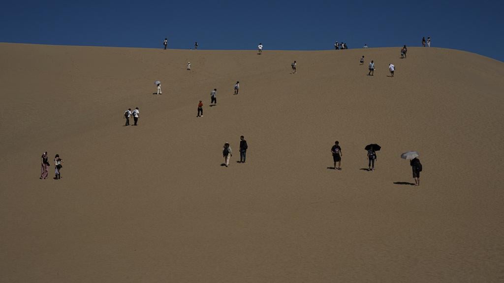 鳥取砂丘。(美聯社)