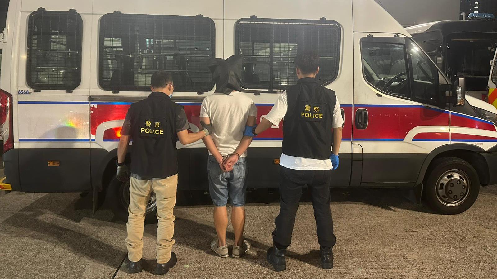 警方拘捕一名35歲男子。