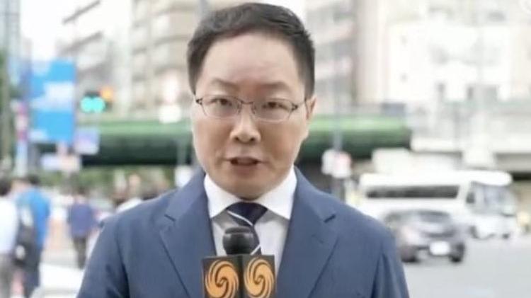 涉及在日本NHK新聞脫稿的中國記者胡越。(網上圖片)