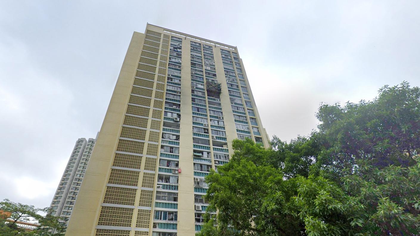 青衣長青邨青槐樓。（Google地圖截圖）