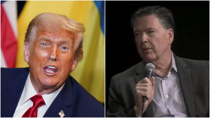 特朗普（左）與美國聯邦調查局（FBI）前局長科米（圖/翻攝IG）