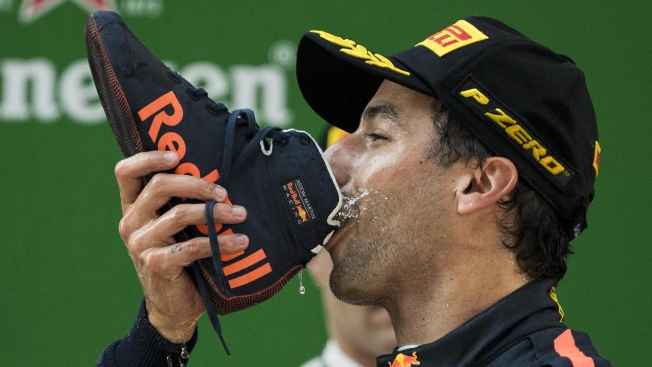 F1｜「四萬哥」拉斯亞度（Daniel Ricciardo）宣布退役 「Shoey」飲香檳最經典