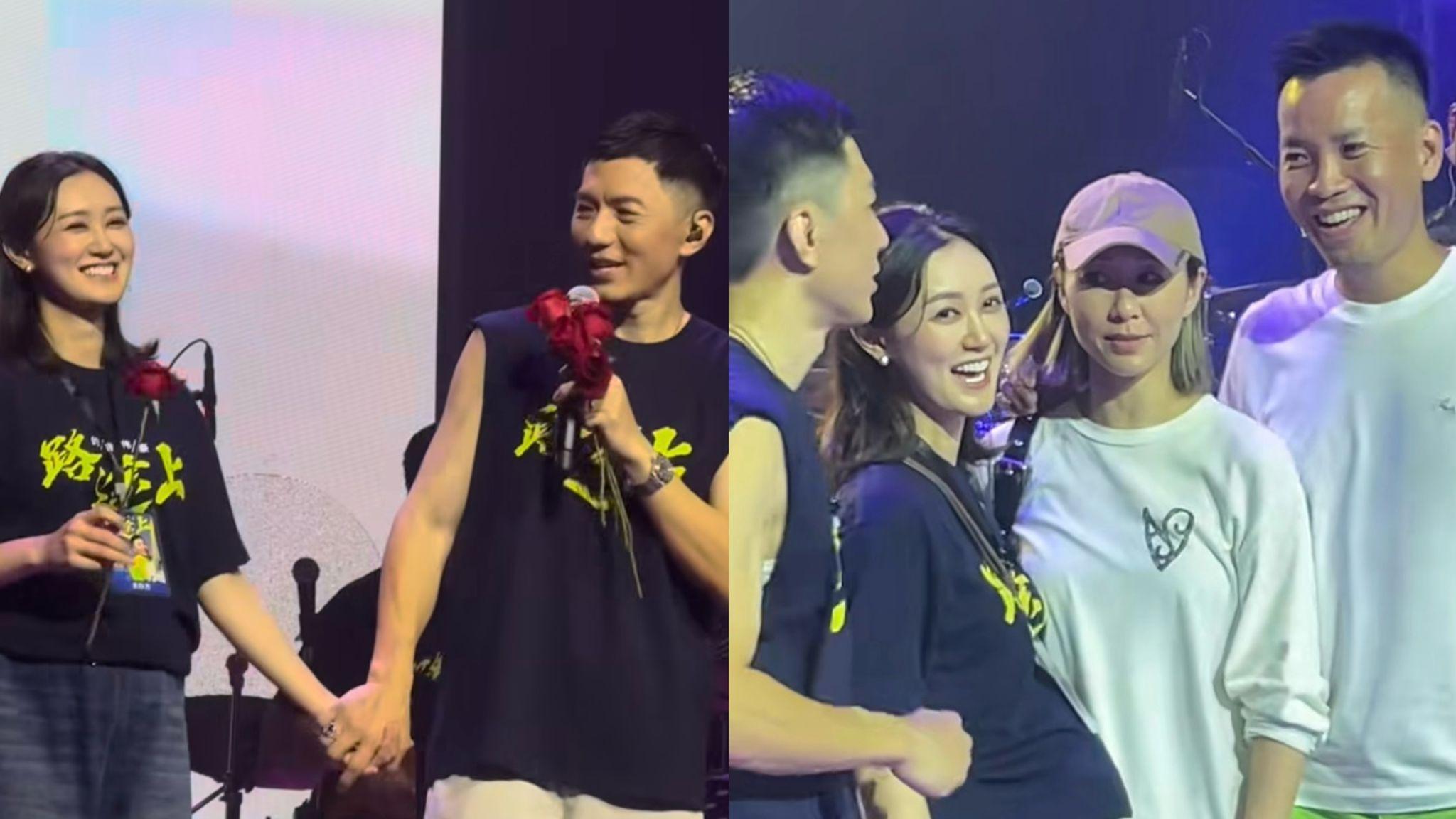 袁偉豪開騷向大肚張寶兒唱冧歌 胡定欣孖男友情侶裝現身支持