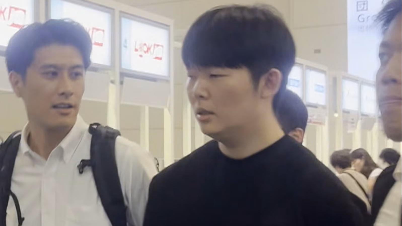 在日本殺害前女友的南韓男子。(新聞截圖)