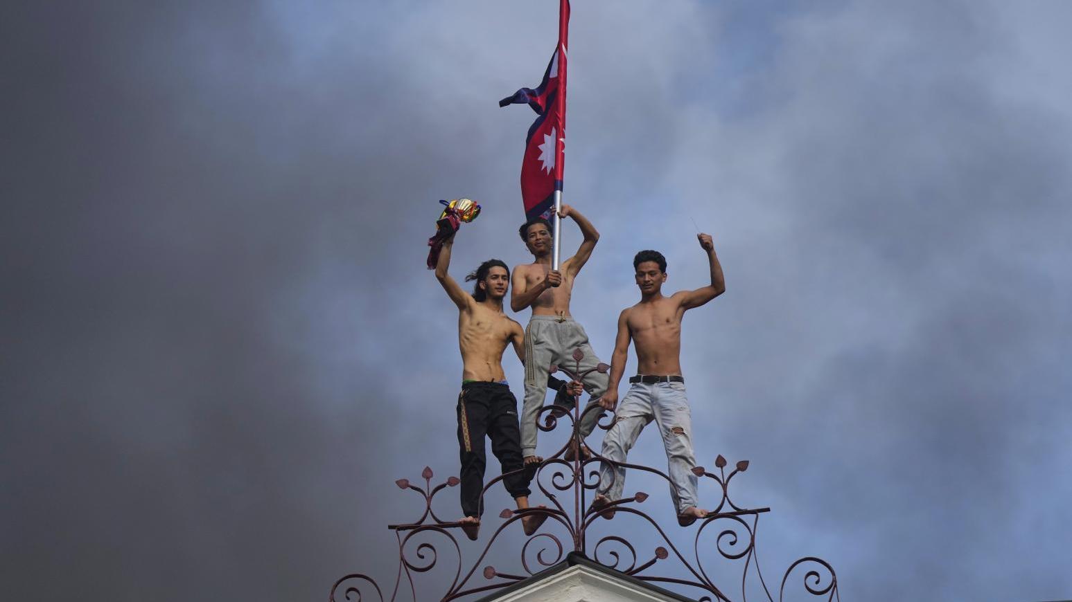 尼泊爾月初爆發示威行動。（圖／美聯社）