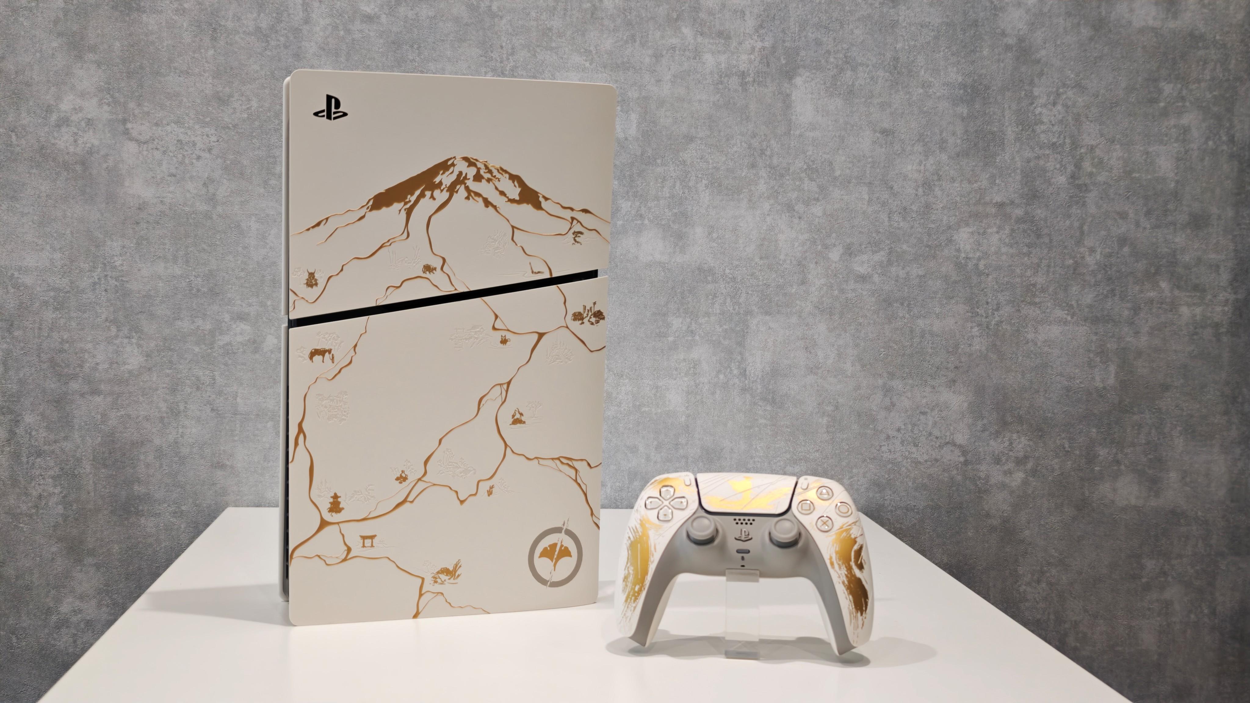 PS5《羊蹄山戰鬼》黃金限量版主機手制　絕美金繼工藝設計