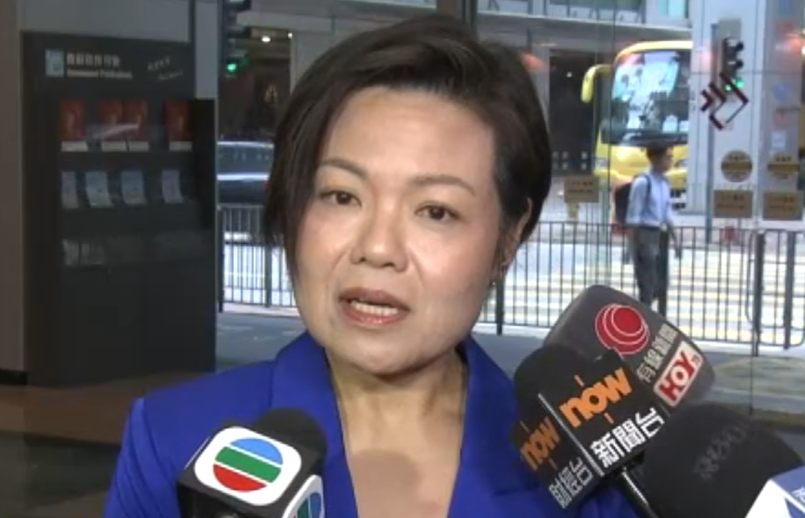 新任政府物流服務署署長郭黃穎琦履新(now新聞台畫面)