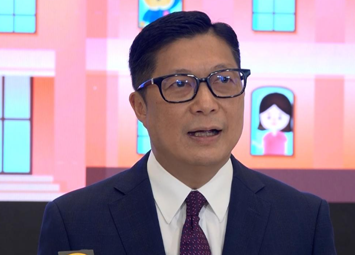 保安局局長鄧炳強 (港台影片截圖)