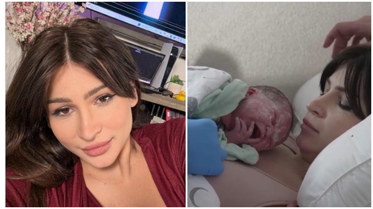 一穿羊水就直播，女實況主拍生仔8.5小時。(X)