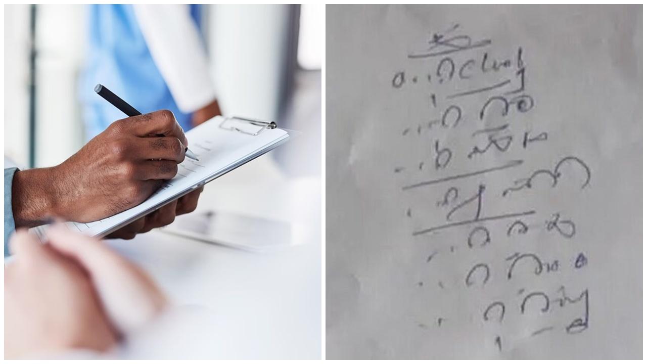 法官不滿醫生「鬼畫符」，下令醫學院教寫字。