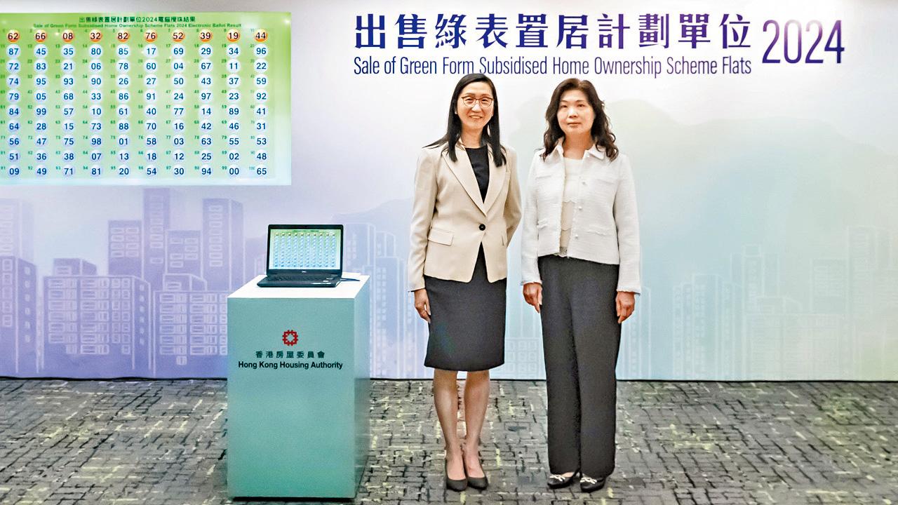 綠置居宏緻苑攪珠定揀樓安排 黃碧如︰非超額數十倍才算成功