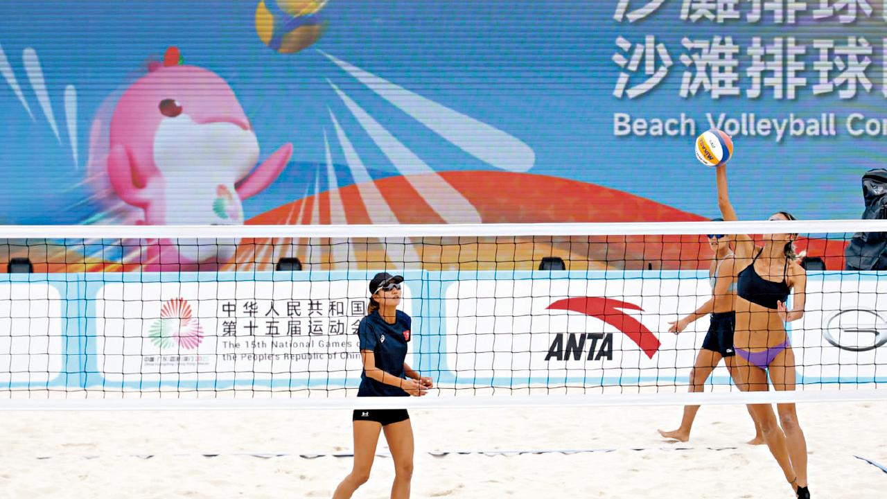 全運會沙排周五維園上演 楊德強︰場地屬香港歷來沙灘運動最高規格