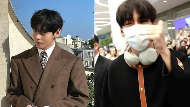 V@BTS現身機場讚粉絲守秩序 數秒後被包圍即說取消good