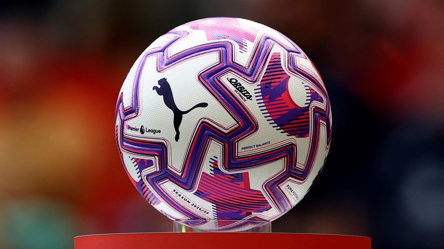 英超專用足球。(路透社)