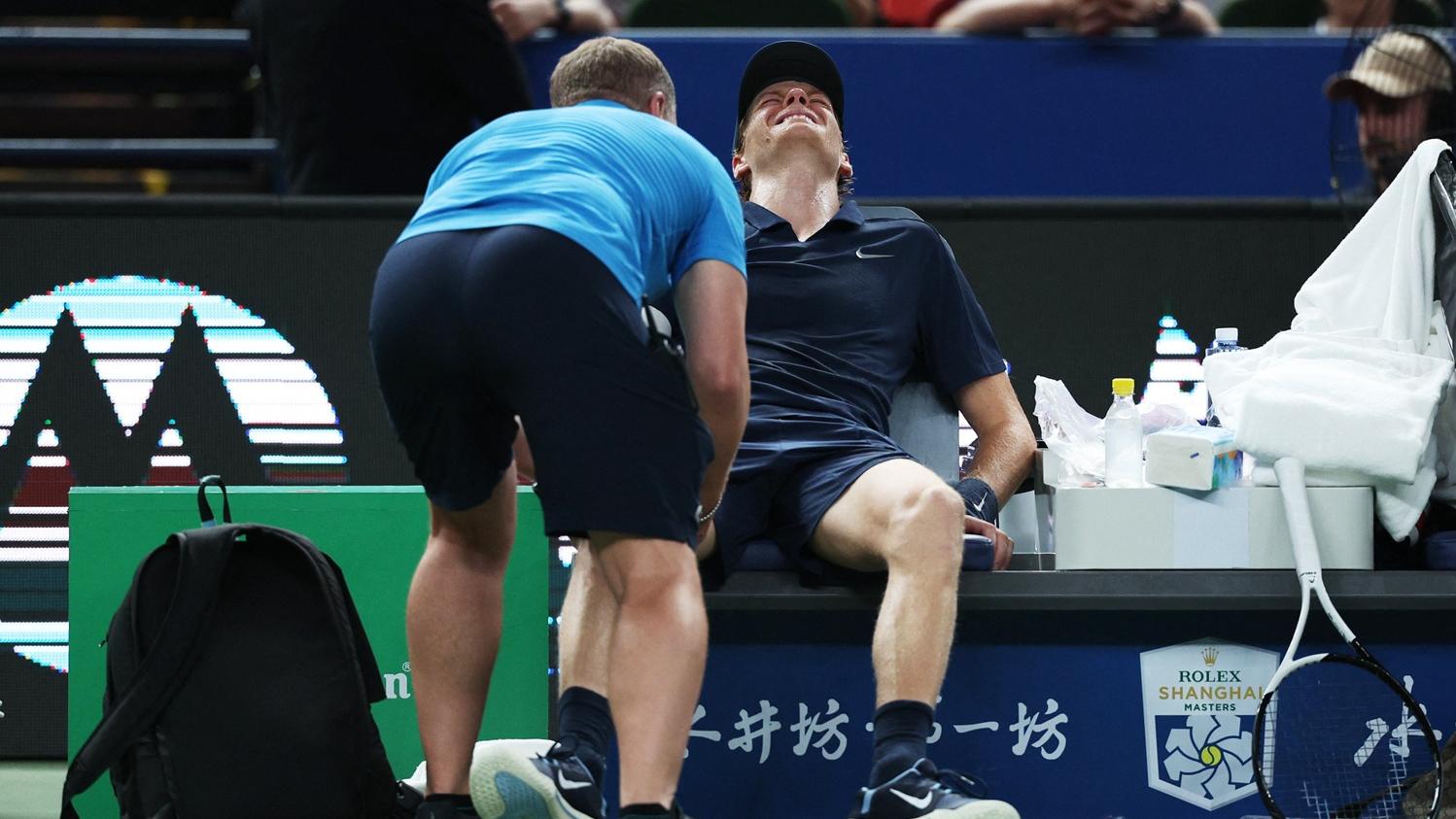 仙拿在上海大師賽受傷退出。(路透社)