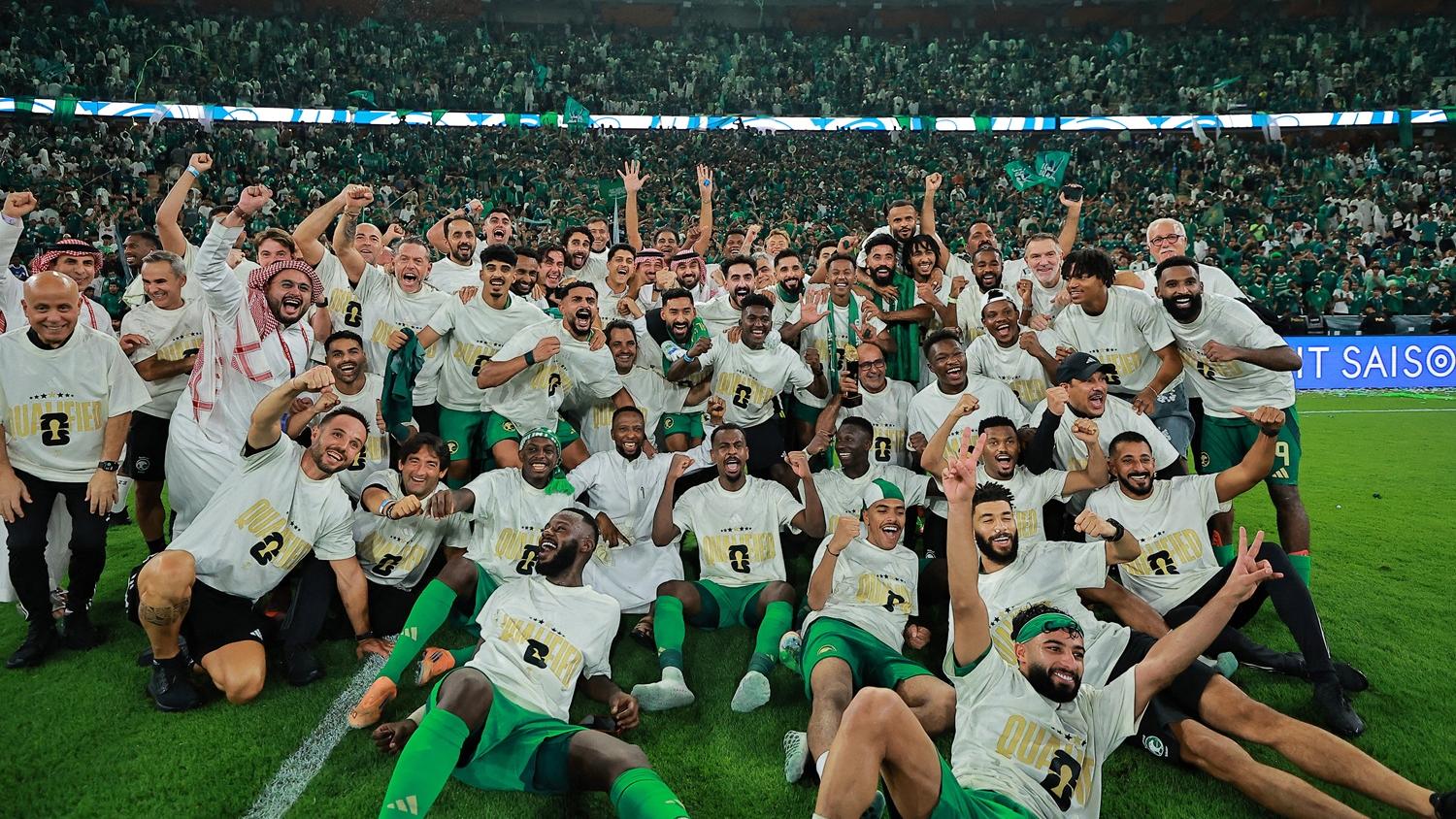 沙特阿拉伯晉身世界盃決賽周。(路透社)