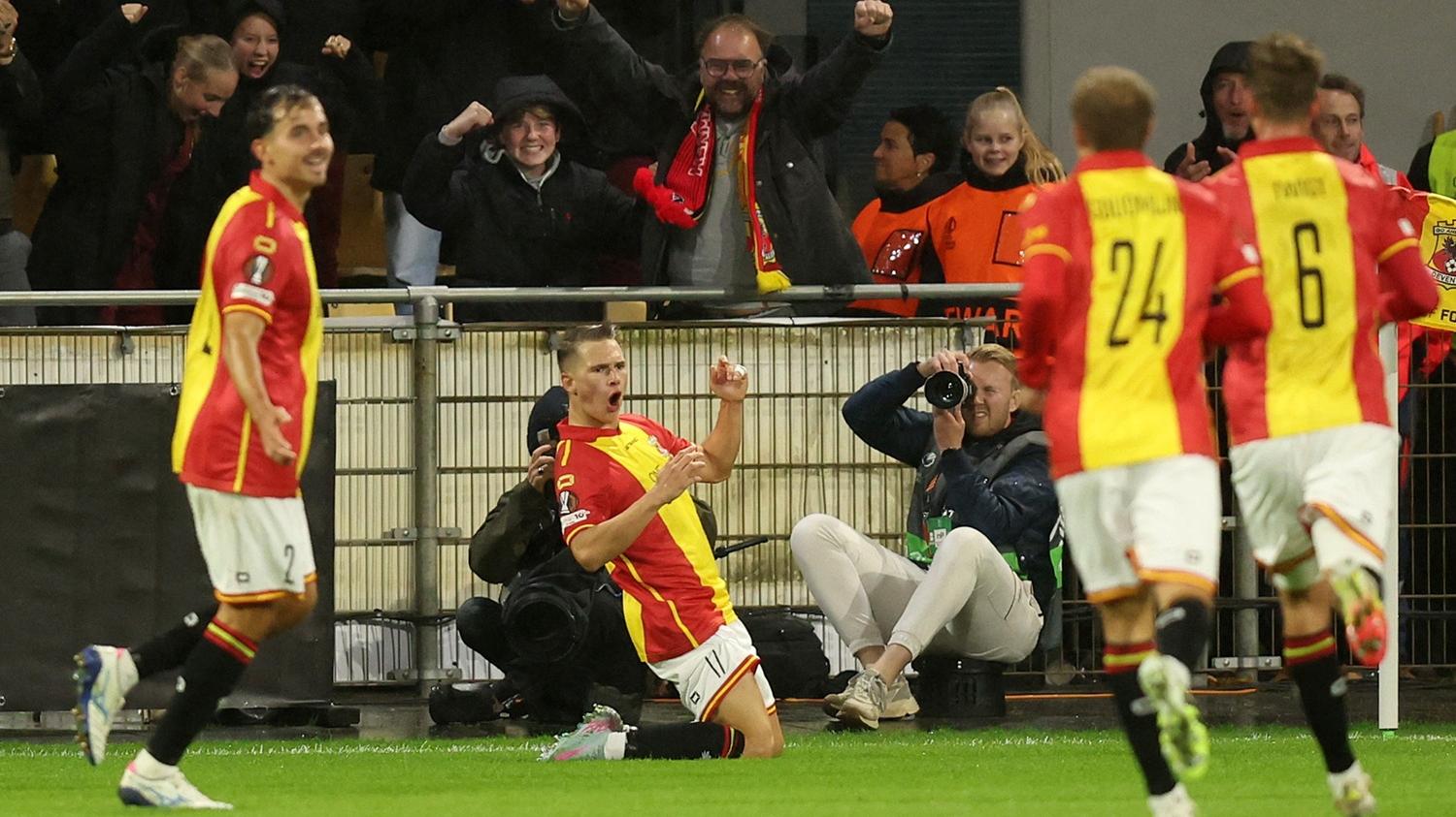 荷蘭的伊高斯主場擊敗阿士東維拉。(路透社)