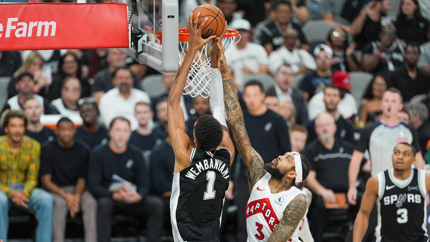 雲班耶馬繼續帶領馬刺以121:103擊敗速龍，開季4連勝。(路透社)