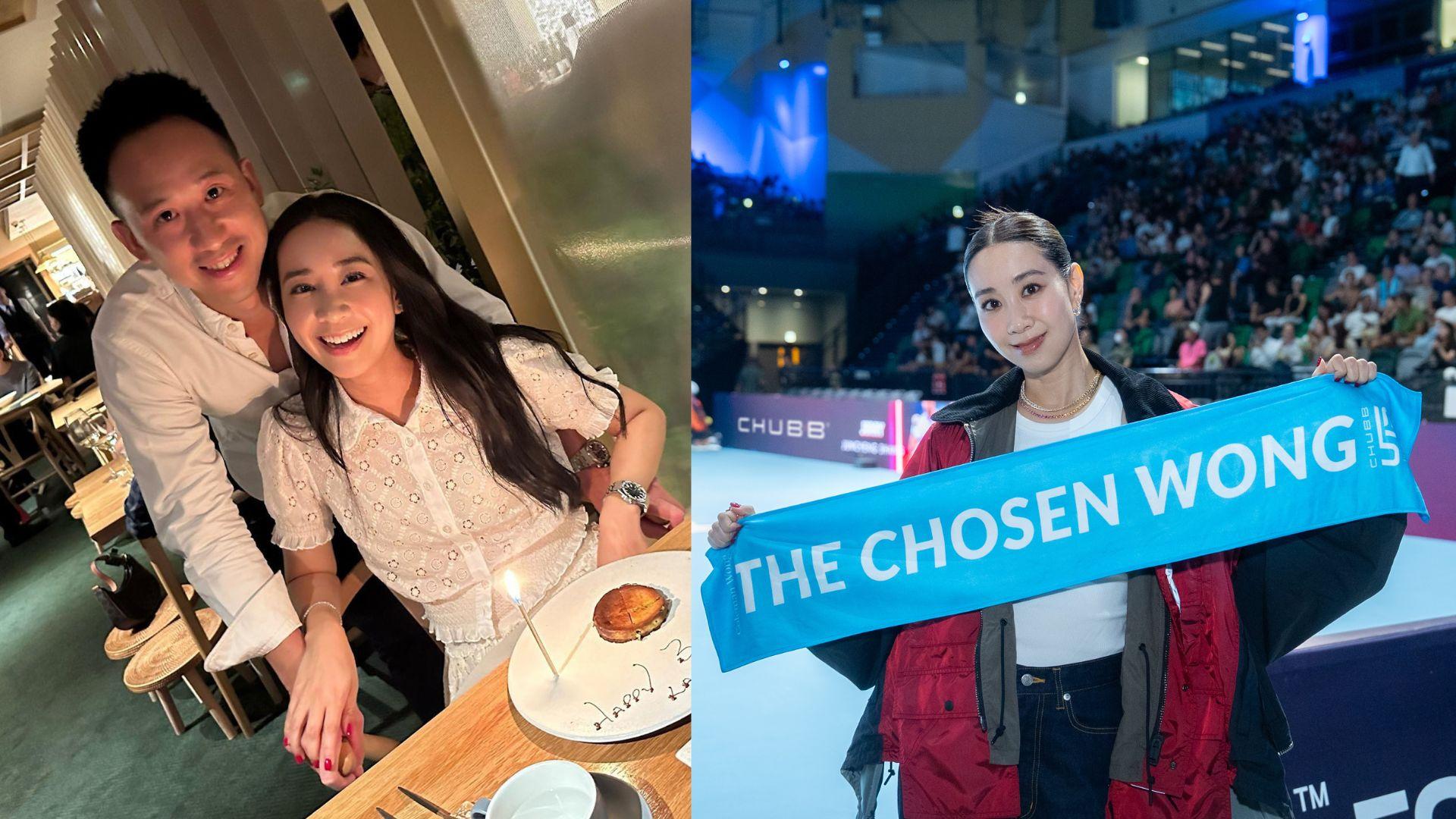 吳雨霏睇網球賽未定復出計劃 讚老公洪立熙40歲操肌吸引力大增