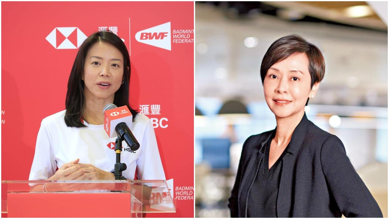 「滙豐一姐」林慧虹(左)與「恒生一姐」施穎茵。(資料圖片)