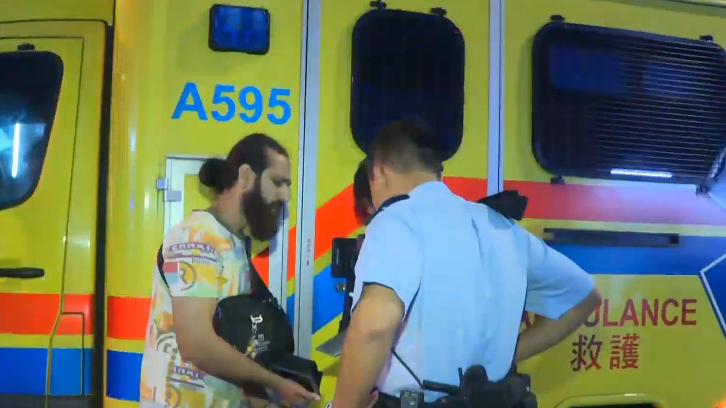 尖沙咀發生斬人案。（有線電視新聞截圖）