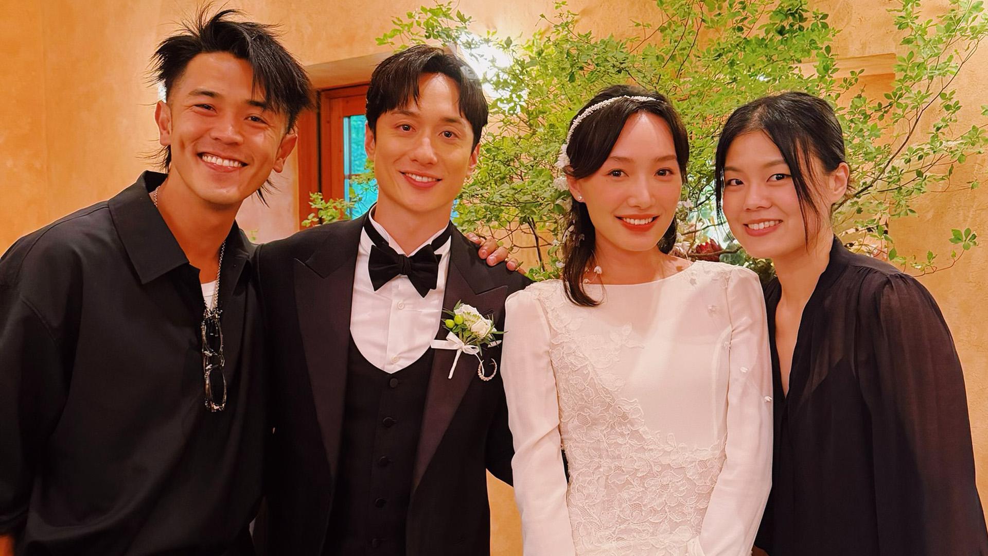 劉俊謙蔡思韵結婚｜馬志威首度公開情侶合照 偕戴穎參加好好好朋友婚禮