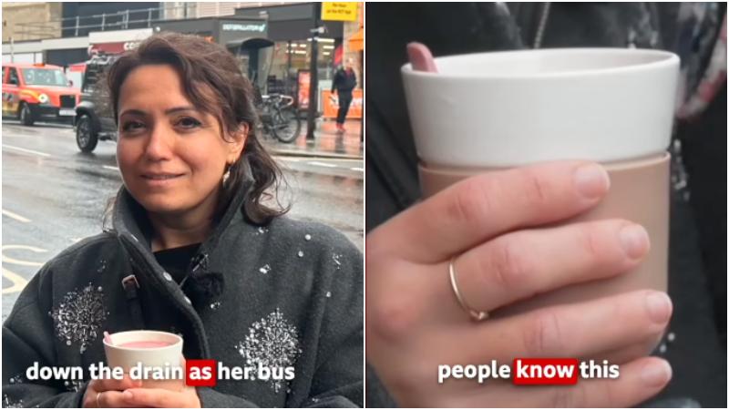 英國女子把一點點咖啡倒進排水溝，竟吃罰單。