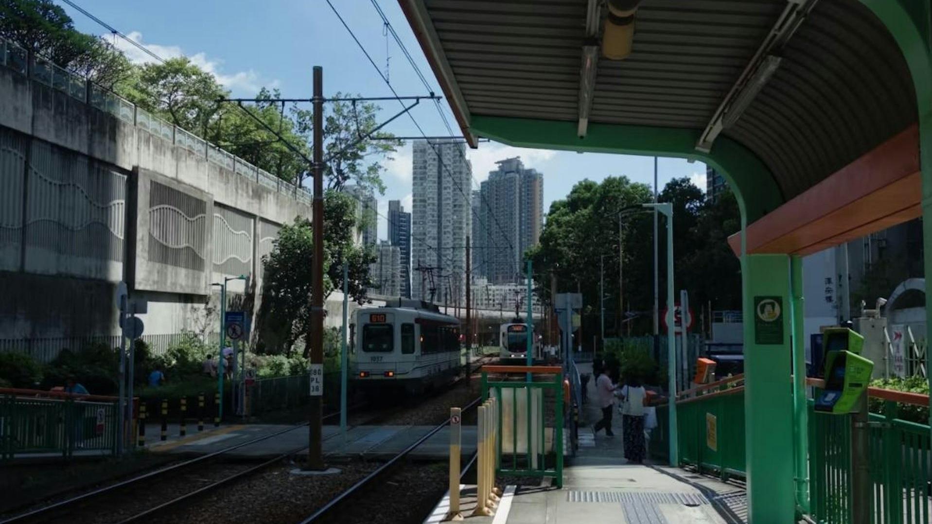 兩區輕鐵站爆紅成打卡點，被形容港版日本鎌倉車站(小紅書圖片)