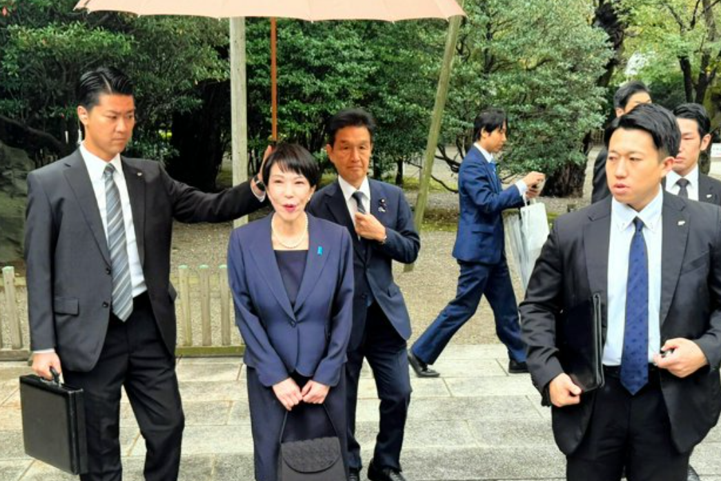 高市早苗出任內閣官員期間曾經參拜靖國神社(網上/資料圖片)