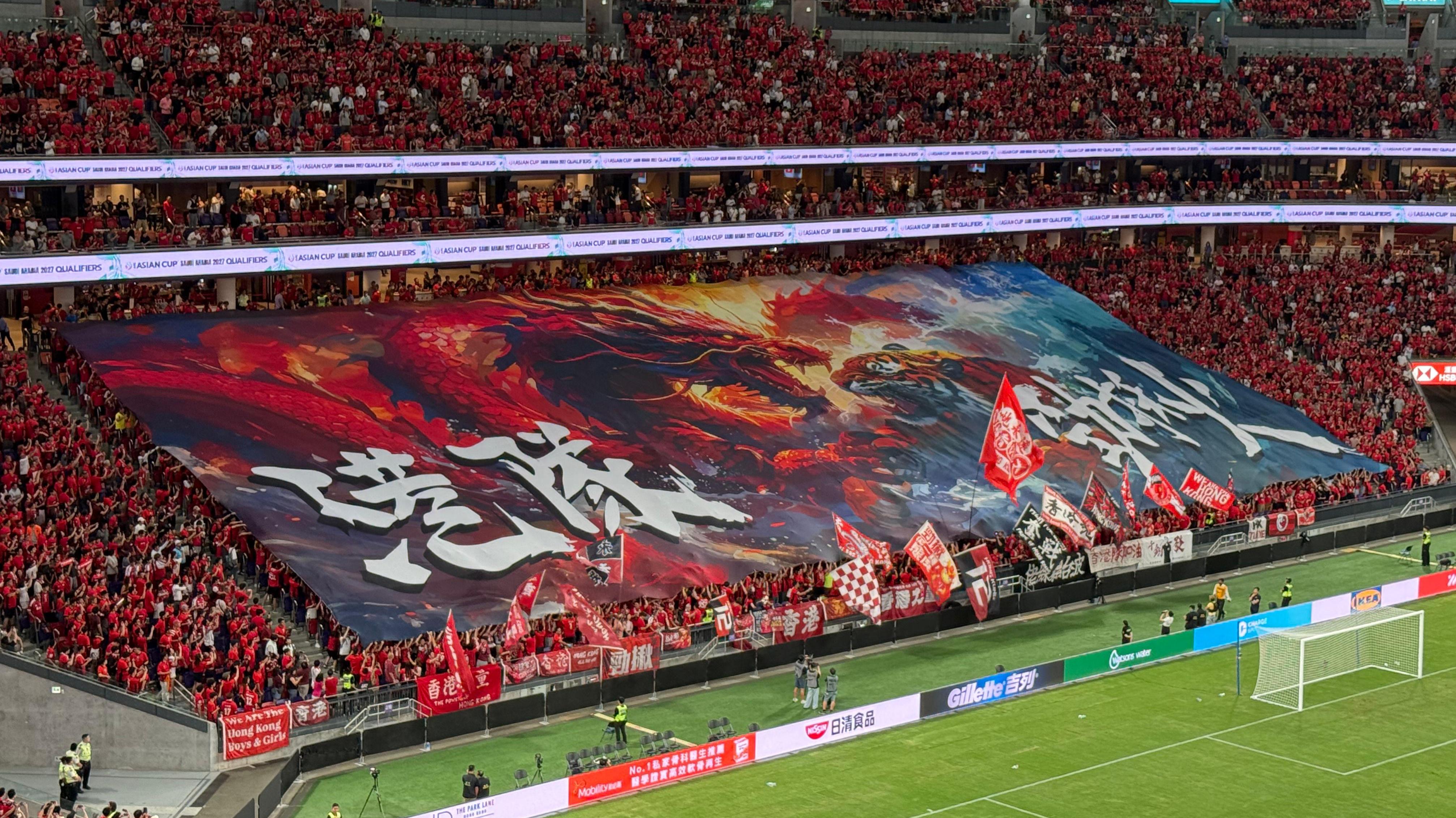 香港隊主場迎戰孟加拉。(《am730》記者攝)