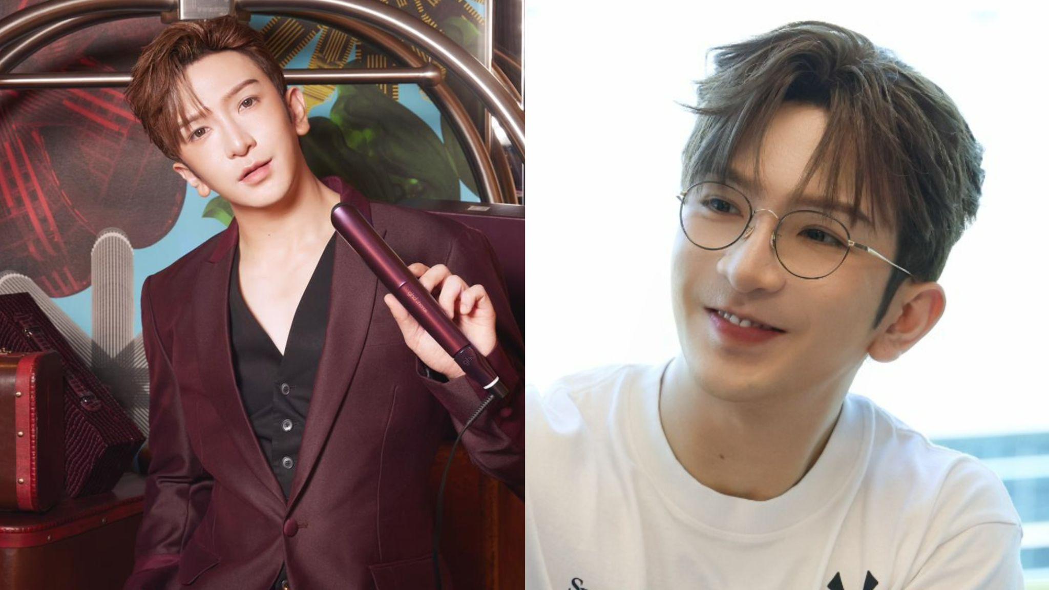 Anson Lo盧瀚霆再度攜手美髮品牌合作 桃紅西裝盡顯優雅