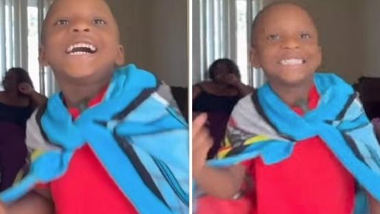 3歲的科迪叻叻，危急關頭救回媽媽一命。（互聯網）