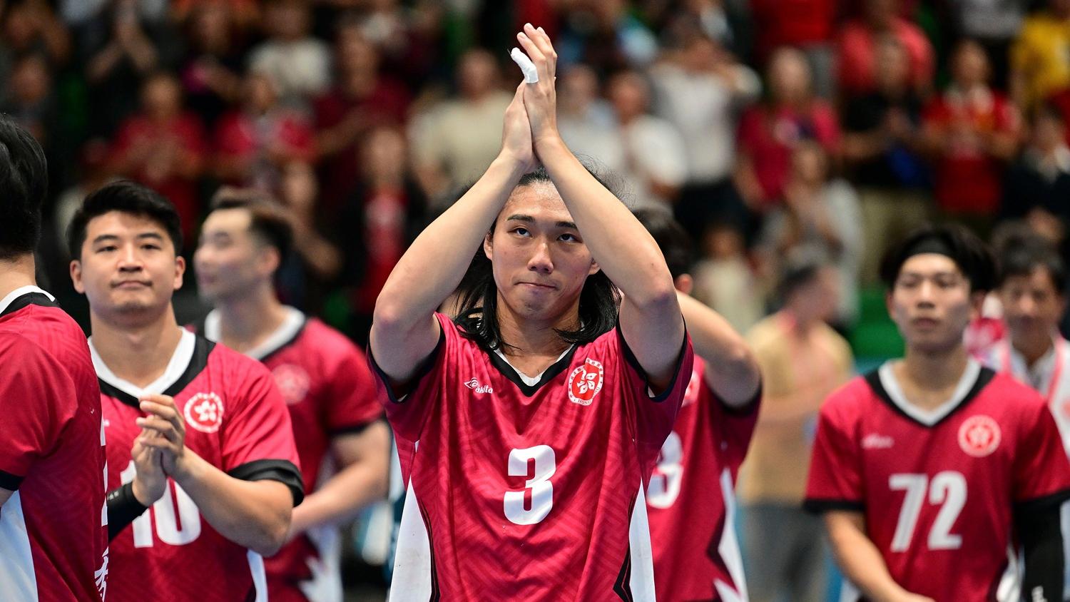 香港手球隊在全運會以第4名完成。(新華社)