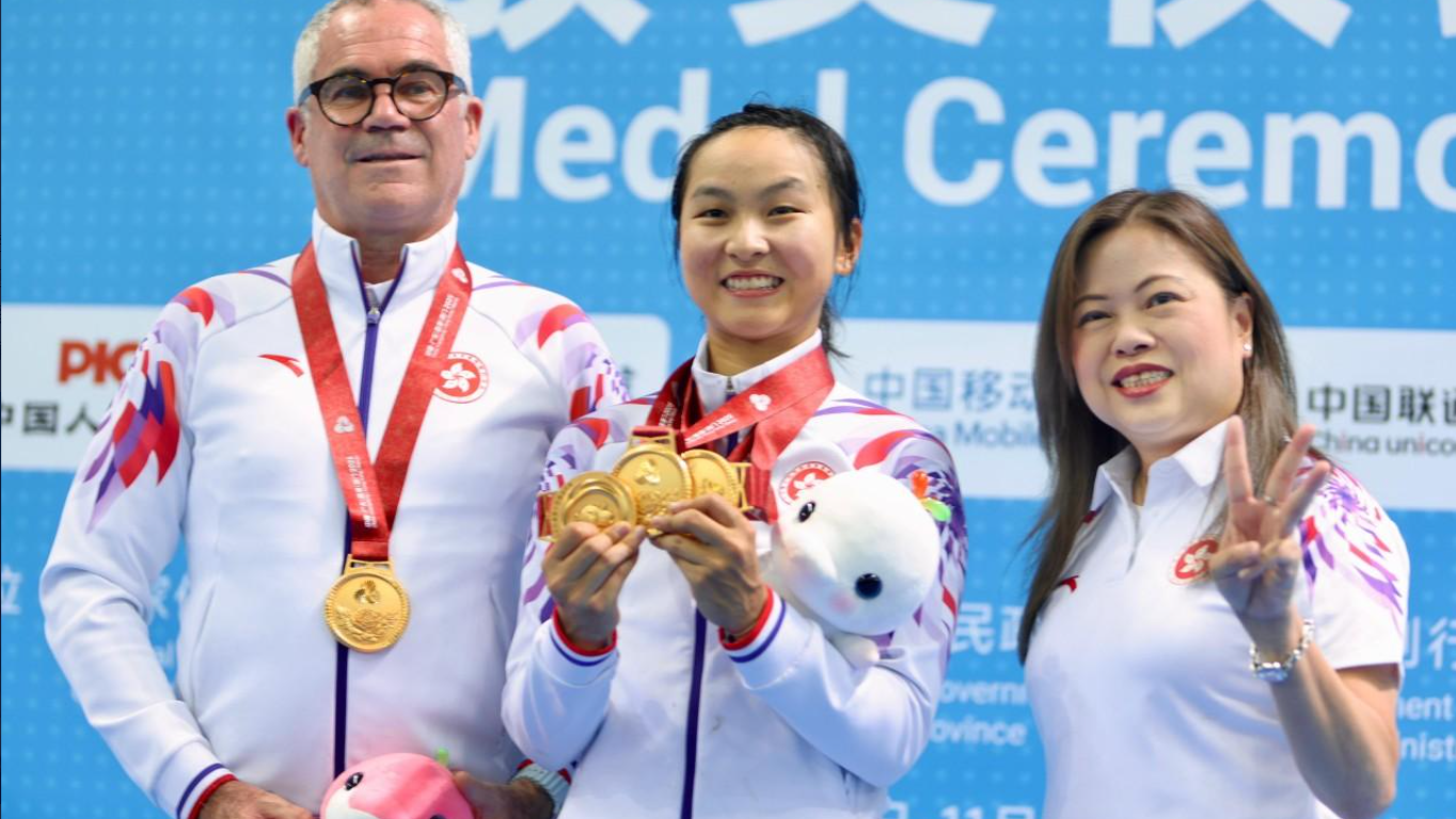 李思穎勇奪3面金牌。