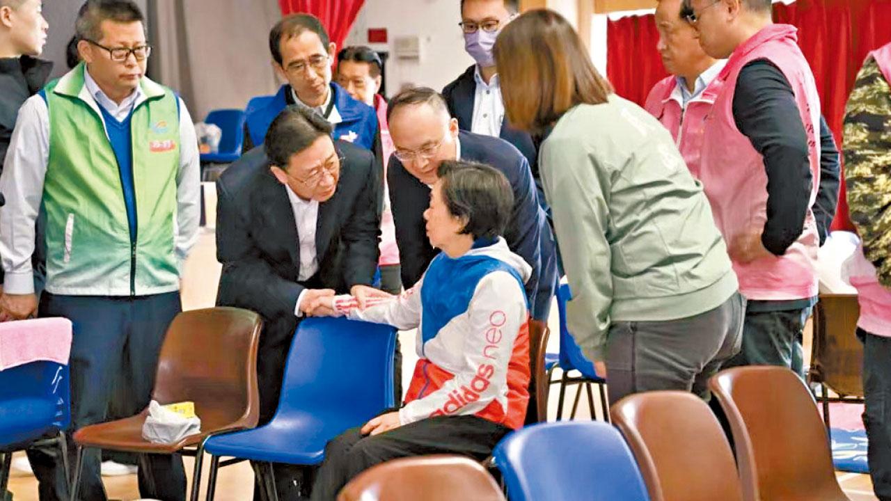 特區草擬物資支援清單 盼內地協助 中聯辦周霽 港澳辦農融 醫院探災民