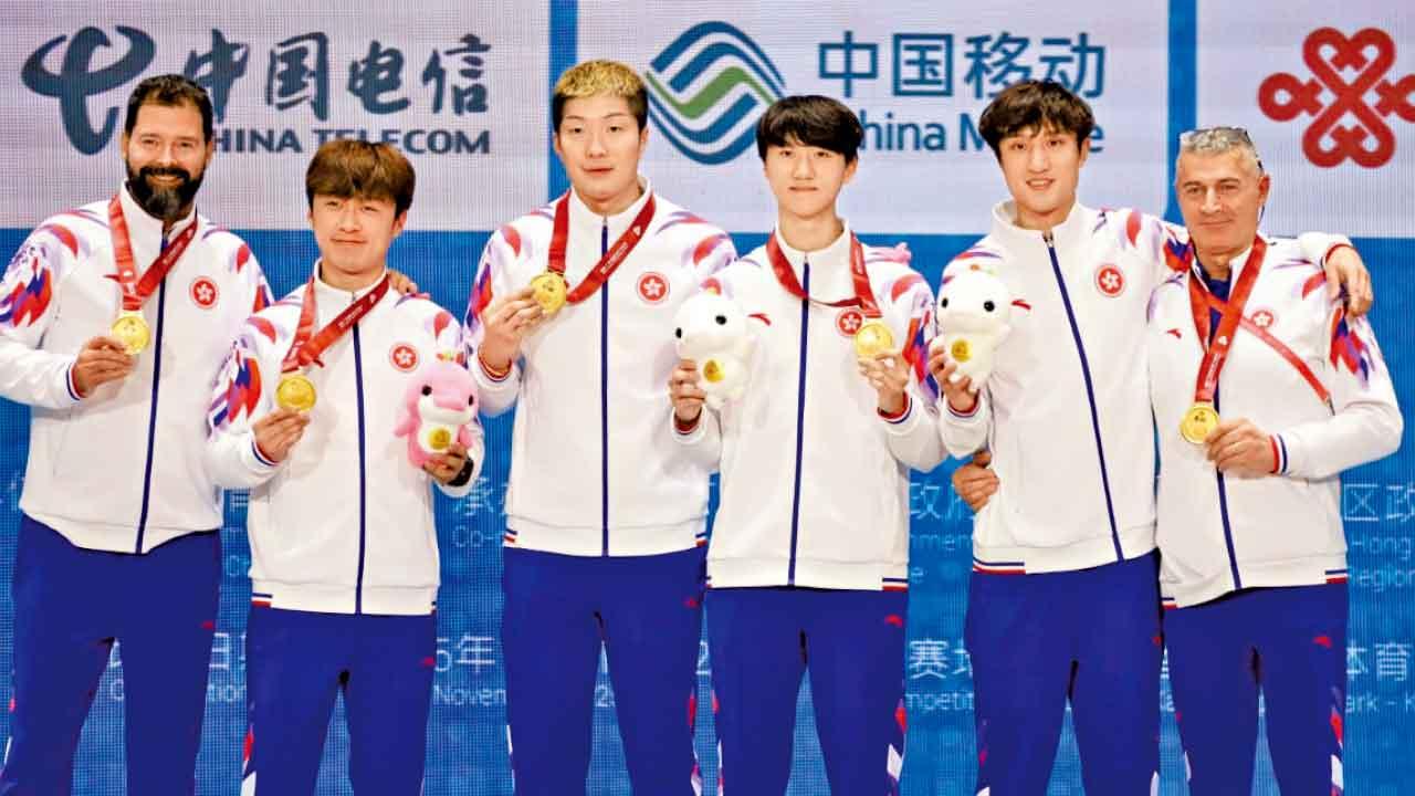 全運會｜男花港隊團體賽封王奪 全運劍擊首金創歷史！