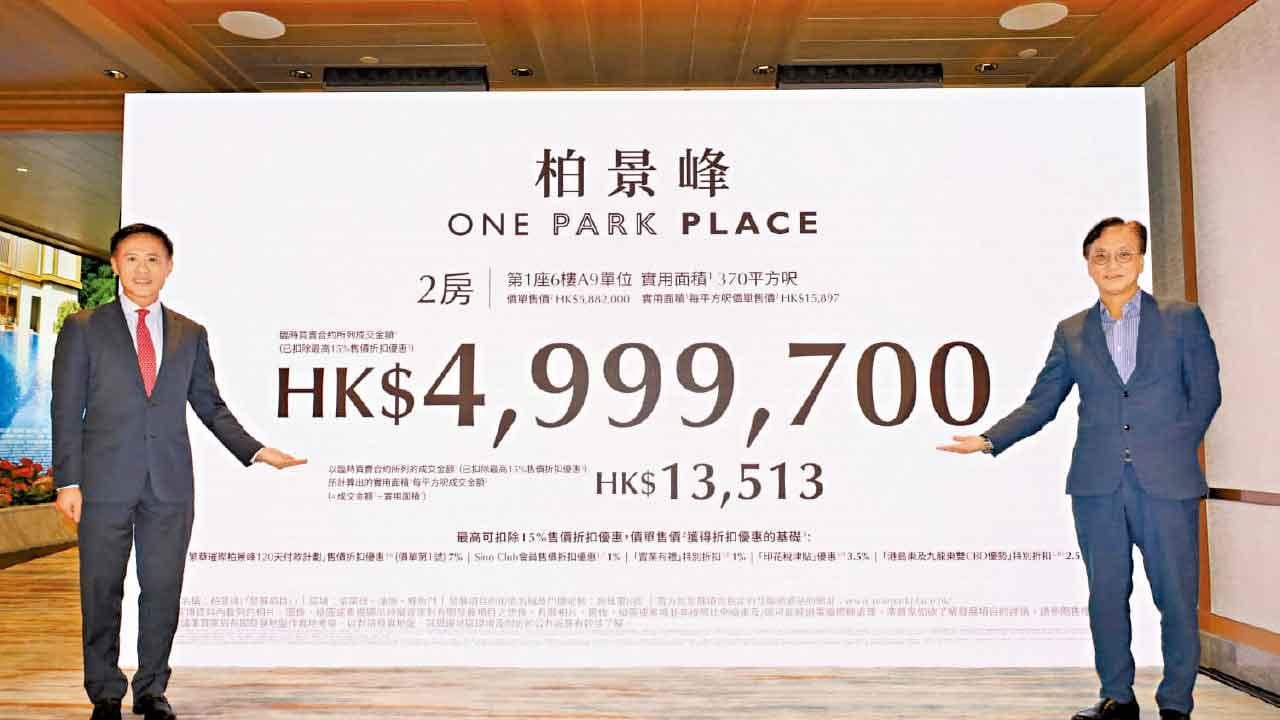 折實均呎見九龍新盤9年新低 柏景峰首推150伙 424萬入場