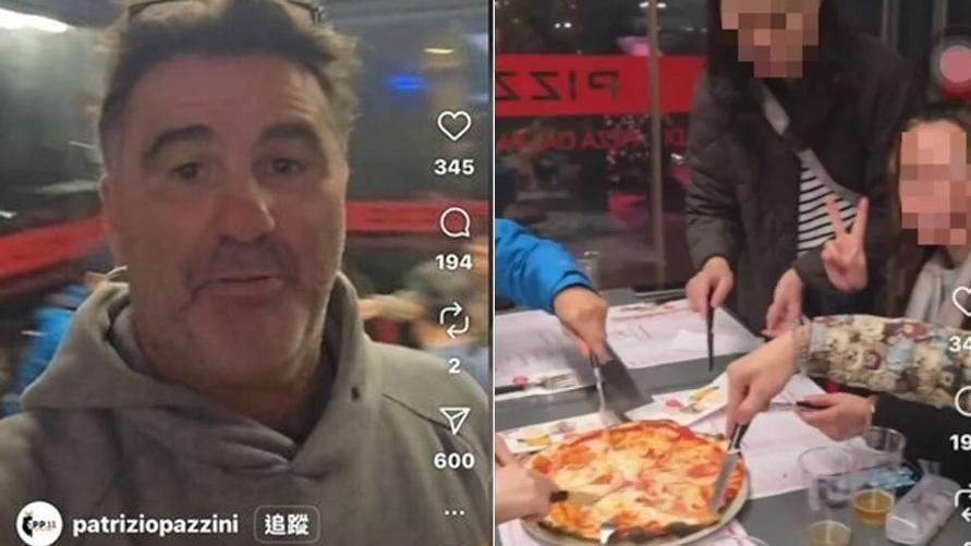 台灣旅行團13人叫5個薄餅 店東意大利語拍片責罵團友以為熱情款待