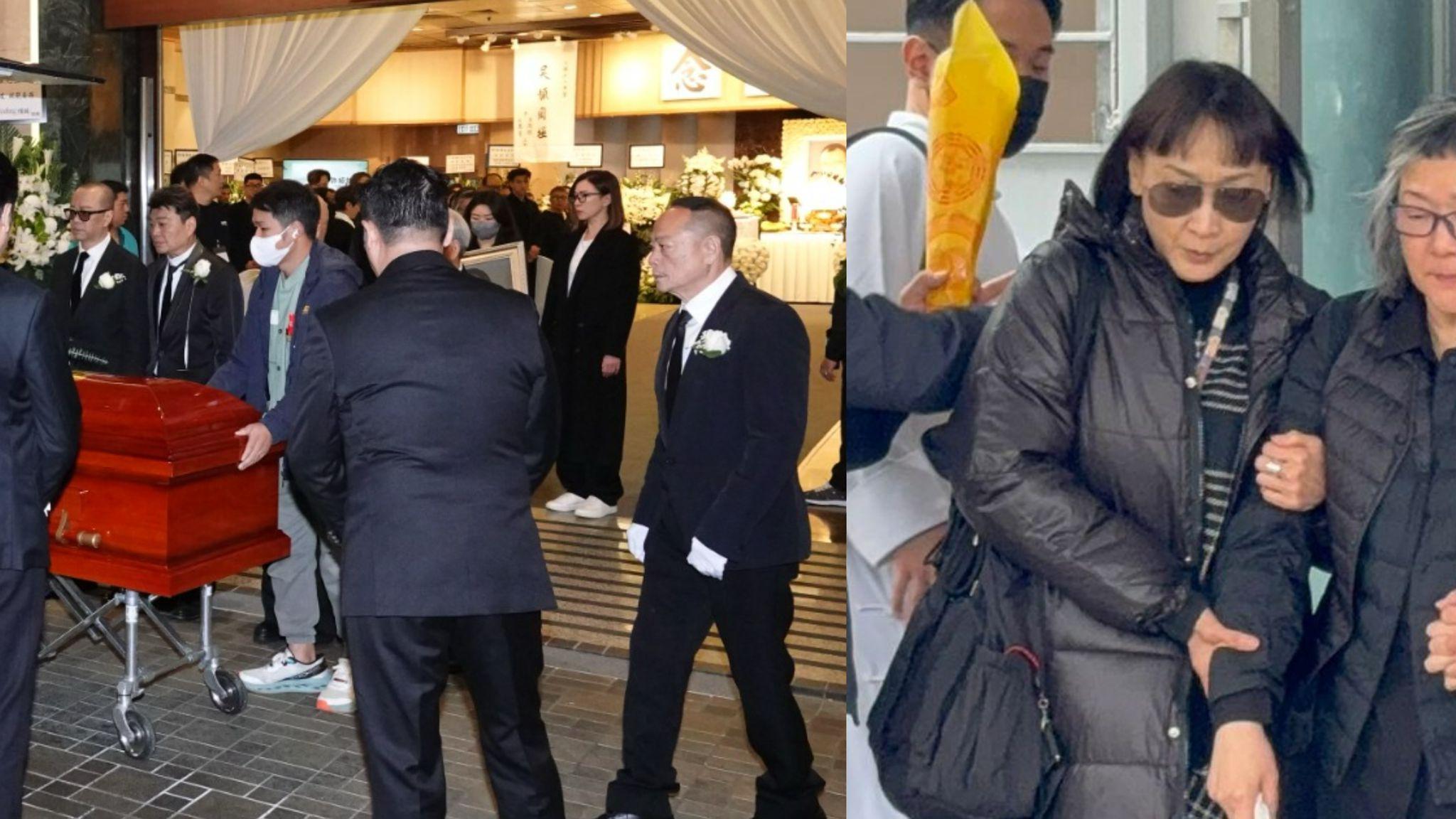 許紹雄出殯｜妹夫羅樂林扶靈 陳寶儀神情哀傷送別最後一程