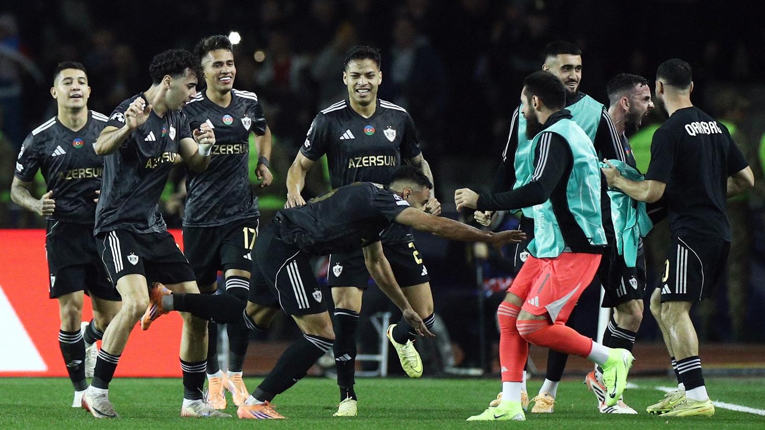 阿塞拜疆的卡拉巴克主場被車路士迫和2:2。(路透社)