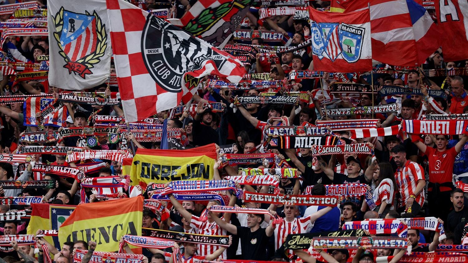 馬德里體育會球迷。(路透社)