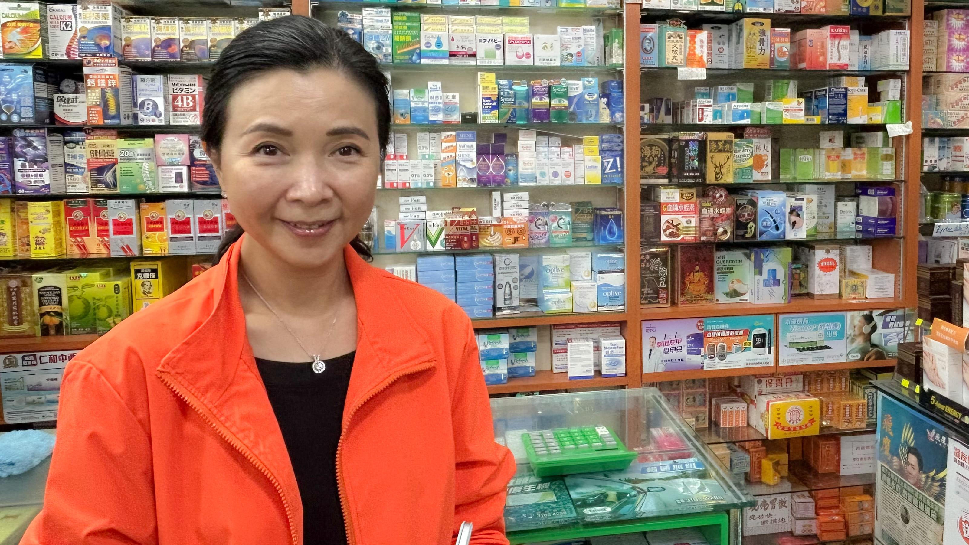 「謝瑞麟掌舵｣謝邱安儀參選立法會批發及零售界。(陳芷晴攝)